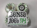 Bones 100s 54mm/100A Original Formula V5 Sidecut Wheels - White