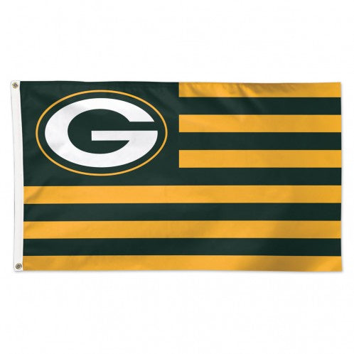 Green Bay Packers Patriotic America - 3X5 Deluxe Flag