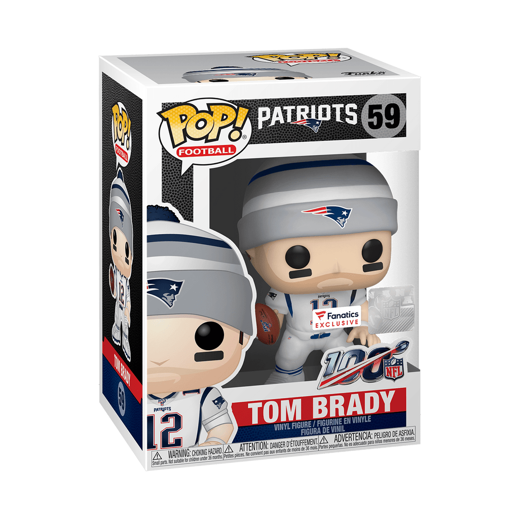 Tom Brady (White Jersey) 59 - Patriots - Funko Pop – Magic Pop Shop