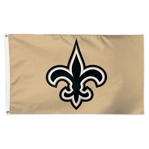 New Orleans Saints Gold Background 3X5 Deluxe Flag – Magic Pop Shop