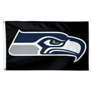 Seattle Seahawks Black Background - 3X5 Deluxe Flag