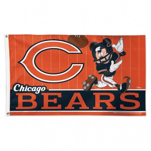 Chicago Bears Mickey Mouse Banner Flag