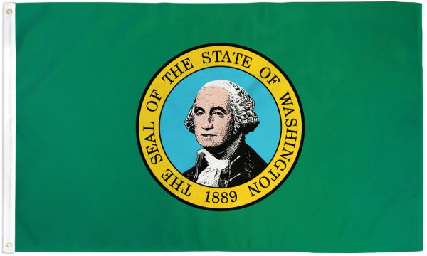 Washington State Flag - 3x5 Poly
