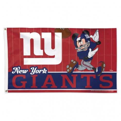 New York Giants Disney Mickey Mouse 3X5 Deluxe Flag