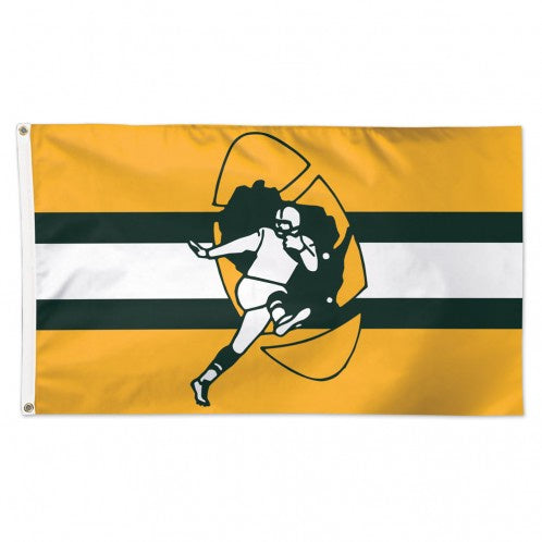 Green Bay Packers Classic Retro 3X5 Deluxe Flag