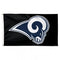Los Angeles Rams Black Background 3X5 Deluxe Flag