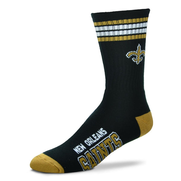 New Orleans Saints 4 Stripe Socks