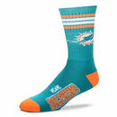 Miami Dolphins 4 Stripe Socks