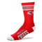 Kansas City Chiefs 4 Stripe Socks