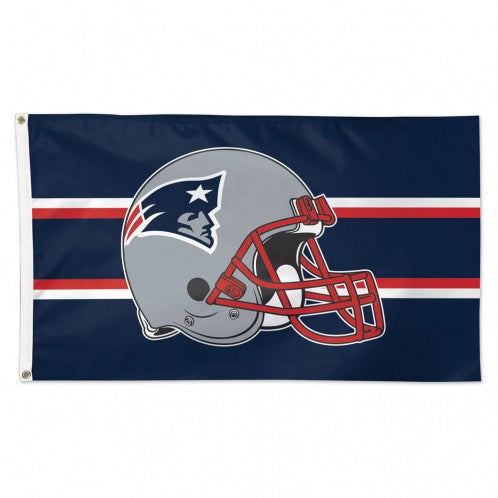New England Patriots Helmet 3X5 Deluxe Flag