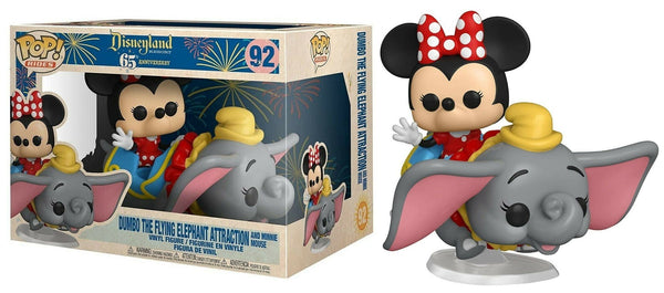 Dumbo The Flying Elephant Attraction and Minnie Mouse 92 - Disneyland 65th Anniversary - Funko Pop