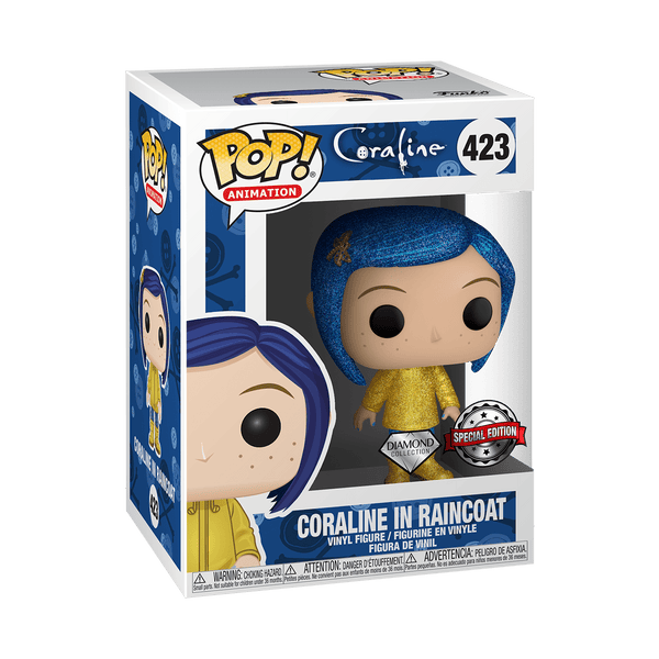 Coralline in Raincoat (Diamond Glitter) 423 - Coraline - Funko Pop