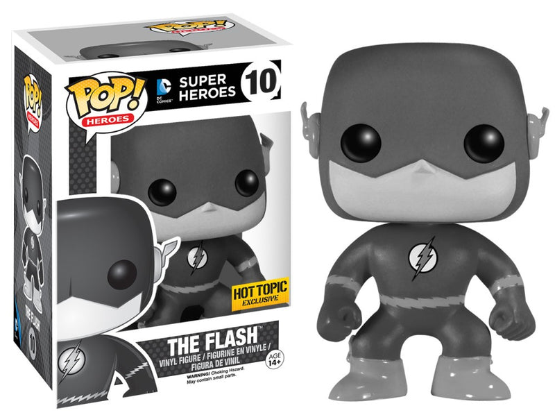 The Flash 10 (Black & White) - DC Super Heroes - Funko Pop