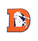 Denver Broncos Thowback Logo 3D Foam Wall Sign