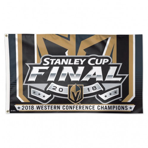 Vegas Golden Knights Western Conference Champions 2018 3X5 Deluxe Flag