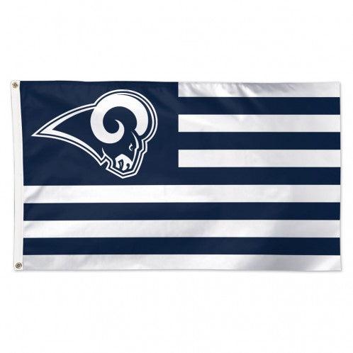 Los Angeles Rams Patriotic America 3X5 Deluxe Flag