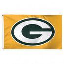 Green Bay Packers Gold Background 3X5 Deluxe Flag