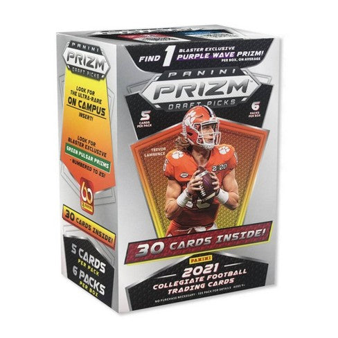 Panini Prizm - 2021 Collegiate Football Trading Cards Blaster Box