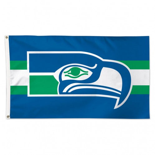 Seattle Seahawks Retro 3X5 Deluxe Flag