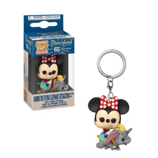 Dumbo the Flying Elephant Attraction & Minnie Mouse - Pocket Pop Keychain - Funko