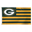 Green Bay Packers Patriotic America - 3X5 Deluxe Flag