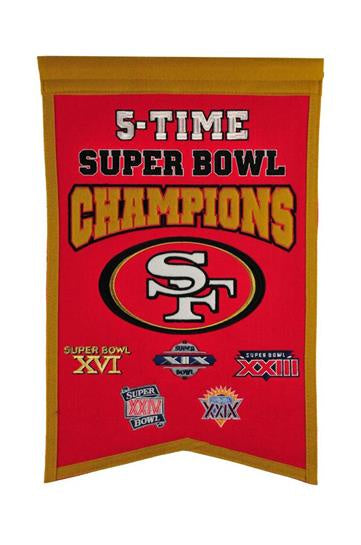 San Francisco 49ers Super Bowl Champions Banner