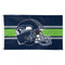 Seattle Seahawks Helmet - 3X5 Deluxe Flag
