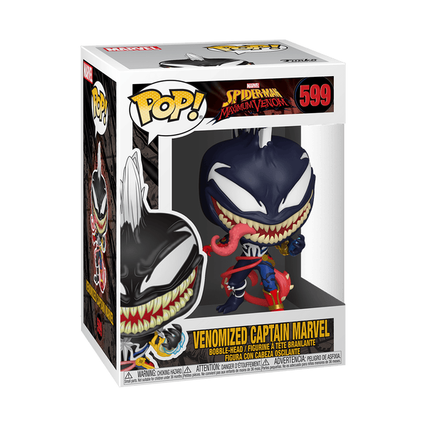 Venomized Captain Marvel 599 - Marvel Spiderman Maximum Venom - Funko Pop