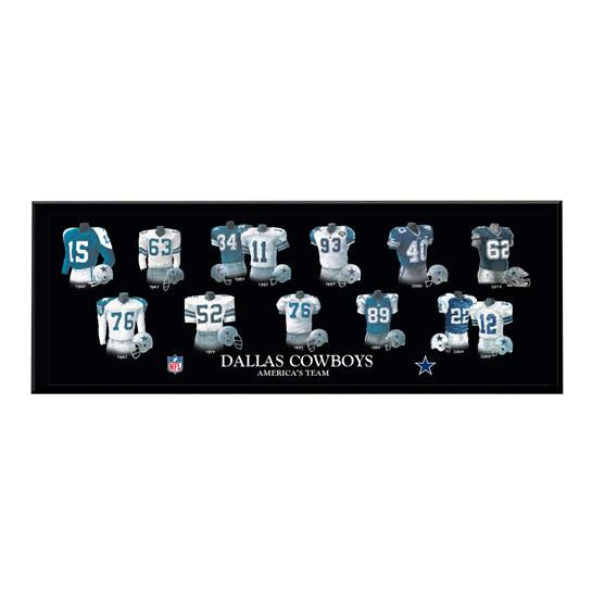 Dallas Cowboys Legacy Uniform Plaque