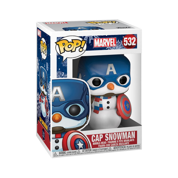 Cap Snowman 532 - Marvel Holiday - Funko Pop