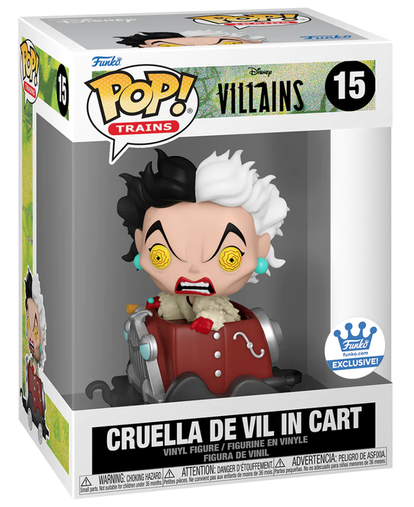 Cruella De Vil in Cart 15 - Disney Villains - Funko Pop