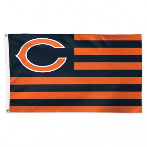 Chicago Bears Patriotic America - 3X5 Deluxe Flag