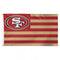 San Francisco 49ers Patriotic America - 3X5 Deluxe Flag