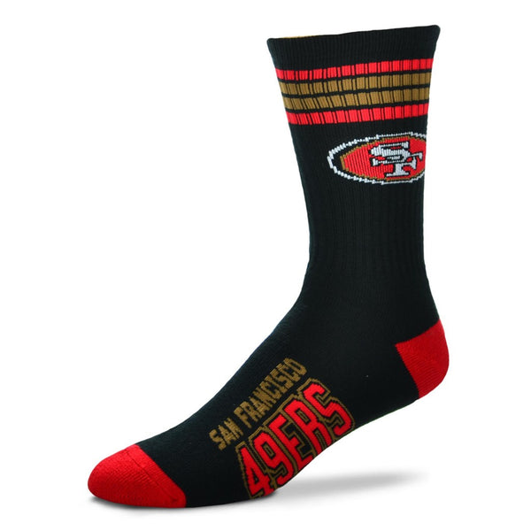San Francisco 49ers 4 Stripe Socks