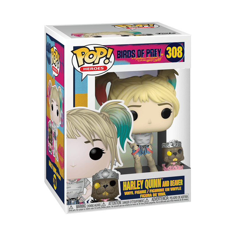 Harley Quinn and Beaver 308 - Birds of Prey - Funko Pop