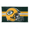 Green Bay Packers Helmet 3X5 Deluxe Flag