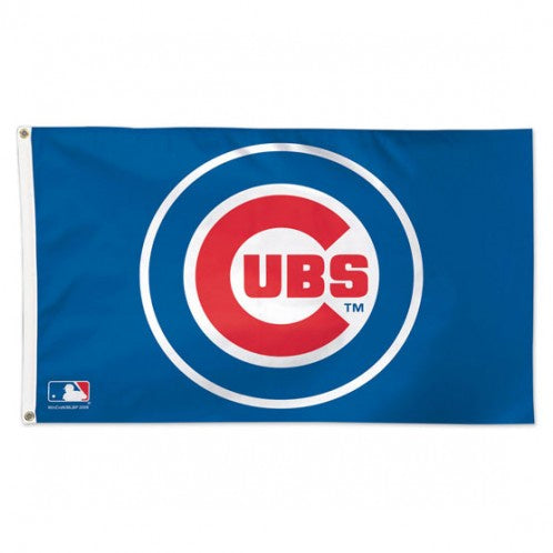 Chicago Cubs Logo 3X5 Deluxe Flag