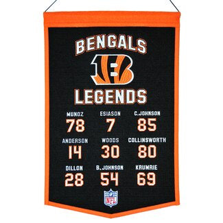 Cincinnati Bengals Legends Banner