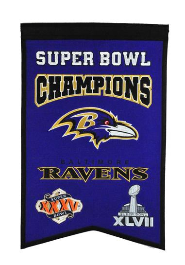 Baltimore Ravens Super Bowl Champions Banner