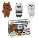 Grizz, Panda & Ice Bear (3 Pack) - We Bare Bears - Funko Pop