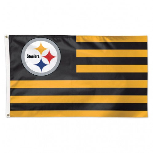 Pittsburgh Steelers Patriotic America - 3X5 Deluxe Flag