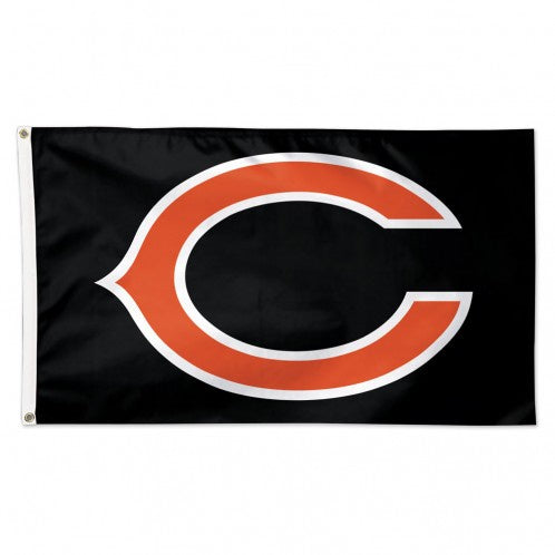 Chicago Bears Black Background - 3X5 Deluxe Flag
