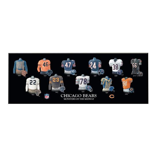 Chicago Bears Legacy Uniform Plaque