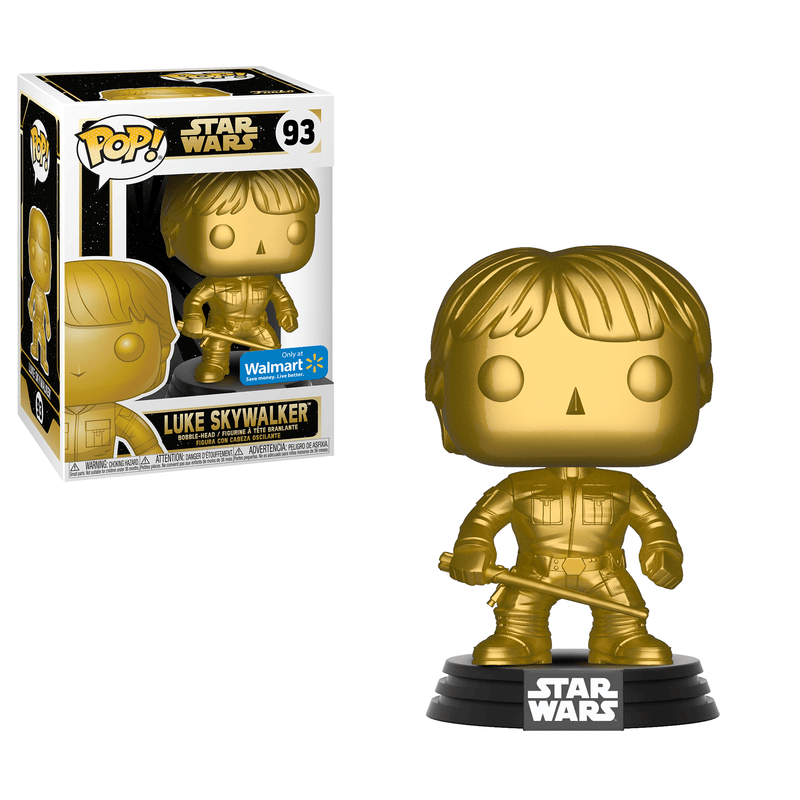 Luke Skywalker (Gold Metallic) 93 - Star Wars - Funko Pop